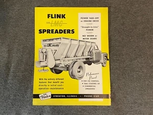 1950's Flink LMC Spreaders Brochure Catalog 4 Pages Vintage Trucks - Picture 1 of 3