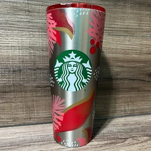 Starbucks 2019 Christmas Holly Edelstahl Tumbler Cold Cup 24 oz Holiday - Bild 1 von 11