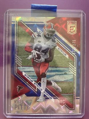 KYLE PITTS RC STATUS EXPLOSION 2021 DONRUSS ELITE #ATLANTA FALCONS 37/275 Rookie - Image 1 of 3