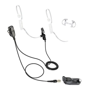 Police Lapel Mic Quick Release Replacement Earpiece Kit Hirose fit Motorola - Picture 1 of 6