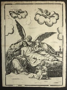 Gravure sur bois. Ecole italienne 17è. FONDS SOLIANI - Foto 1 di 2