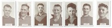 1933 Wills Victorian footballers x 7 cigarette cards NORTHCOTE VFA team set VGC