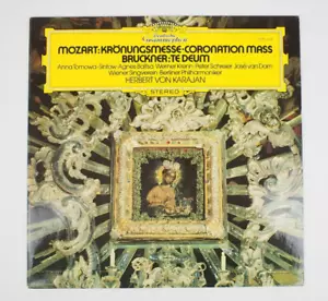 MOZART Kronungsmesse-Coronation Mass BUCKNER Te Deum Karajan DG 2530 704 NM - Picture 1 of 3