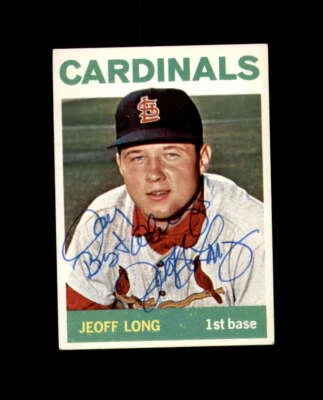 Jeoff Long Signed 1964 Topps St. Louis Cardinals Autograph - Image 1 of 2