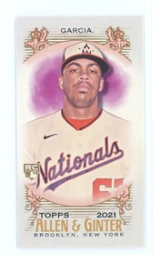 Topps Allen & Ginter 2021 - Luis Garcia RC Mini 76 - Washington Nationals Rookie - Picture 1 of 2