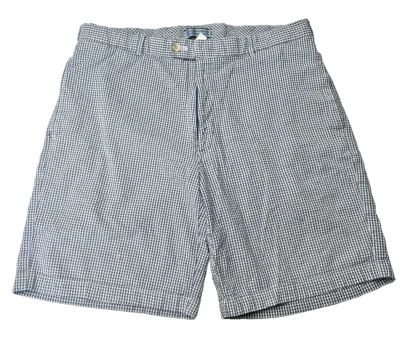 Peter Millar Mens Golf Shorts Size 36 Seersucker Cotton Blue White Country Club - Image 1 of 4