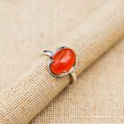 Solid 925 Silver Handmade Natural Carnelian Ring Beautiful Ring All Size Mk295