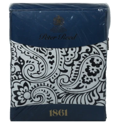 PETER REED 1861~Juego de edredones~Super King~NEGRO KADIRI~Algodón/Percal~233 TC~3 piezas Foto 1 de 3