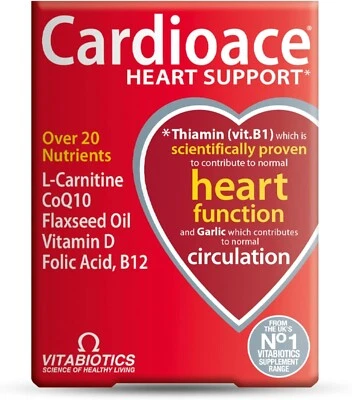 Vitabiotics Cardioace Original For Heart Function & Circulation - 30 Tablets