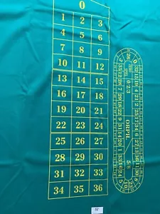 Roulette Tuch Casino mit Rennbahn Schurwolle Spielbank Spieltuch - Bild 1 von 3