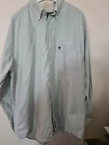 Camisa de manga larga de algodón verde claro Timberland para hombre talla L CA1240 - Imagen 1 de 20