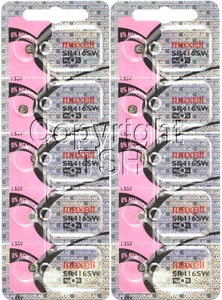 Maxell 337 SR416SW D337 V337 LR416 SR416 Battery 0% MERCURY ( 10 PC ) - Picture 1 of 1