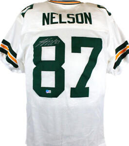 Jordy Nelson Autographed White Pro Style Jersey-Beckett W Hologram *Silver