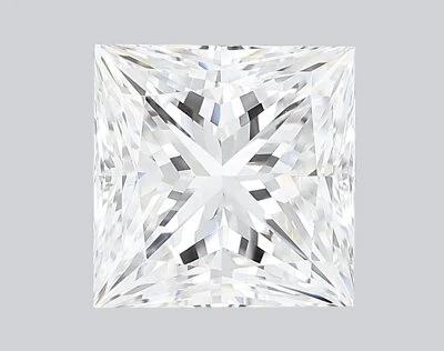 Lab Grown 2.18 Ct PRINCESS Cut IGI Certified CVD Diamond D Color VS2 Clarity - Image 1 of 3
