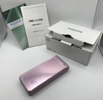 SHARP AQUOS KEITAI 2 601SH 602SH Pink SoftBank 4G Android Flip Phone sbloccato - Immagine 1 di 4
