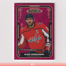 2021-22 Upper Deck Stature Alex Ovechkin Red Photo Variant /25