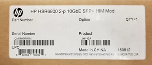 HP / H3C 6600 / HSR6600 / HSR6800 2-Port 10GbE SFP+ HIM Module JH143A HIM-2EXP - Picture 1 of 1