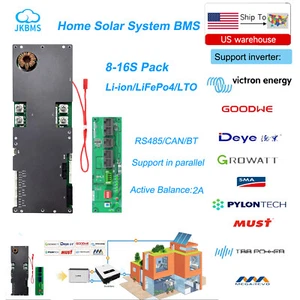 JK Inverter BMS 8S-16S 200A BMS RS485/CAN For Solar Home Energy Storage lot - Picture 1 of 20