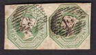 GB QV 1847/54 Embossed 1/- green SG55 3+++ margin - see description