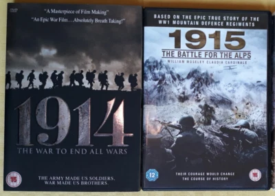 1914 (2013) + 1915 BATTLE FOR THE ALPS (2014) - 2 DVD UK Audio Inglese NoEdicola - Immagine 1 di 4