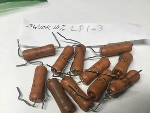 Posten 10x Vintage CGW LPI-3 3W Watt 10% NOS Neu Widerstände orange Dog-Bone Style - Bild 1 von 3