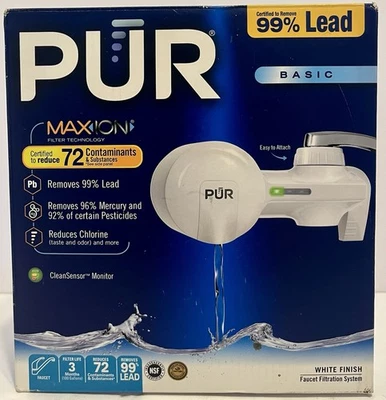 PUR Max ION Faucet Filtration System White NIB - Image 1 of 4