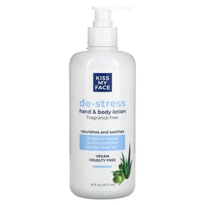 De-Stress, Hand & Body Lotion, Fragrance Free, 16 fl oz (473 ml) - Picture 1 of 2