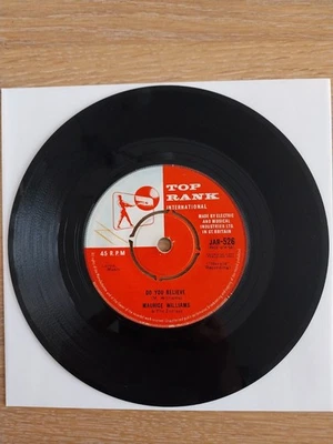 MAURICE WILLIAMS & THE ZODIACS Stay 1960 SP TOP RANK JAR 526 Rock Doo Wop - Image 1 of 2