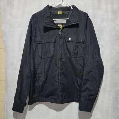 Mark New York Andrew Marc Jacket Black Mens Rain Coat Casual Full Zip Size Large - Image 1 of 4