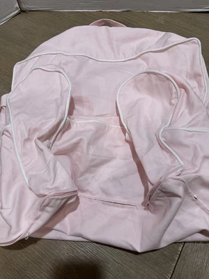 Funda protectora para silla Pottery Barn MY First Anywhere rosa con ribete blanco Foto 1 de 2