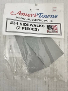 Ameri-Towne O Scale Building Series #34 Sidewalks 2 Pieces NEW - Picture 1 of 2