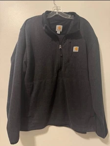 CARHARTT DALTON HALF-ZIP FLEECE JACKET Size XXL - Picture 1 of 3