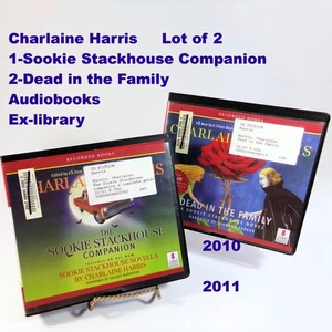 Charlaine Harris Lot/2 Audiobooks Sookie Stackhouse Companion & Dead in Family - Picture 1 of 10