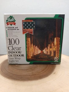 YULE RITE CHRISTMAS STRING LIGHTS100 clear Lights Tree/Shrub Wrap Light set-P - Picture 1 of 5