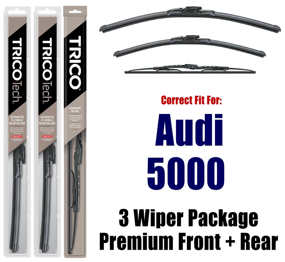 Wipers 3pk Premium Front/Rear 1984-1988 Audi 5000 - 19210x2/30210 Foto 1 de 1