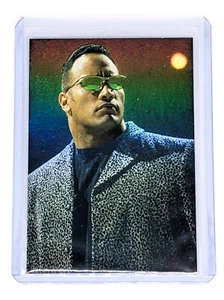 2000 Comic Images WWF Rock Solid Holofoil #C2 Lethal Style The Rock - Picture 1 of 2
