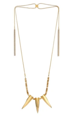 Collar Deslizante Vince Camuto Tono Dorado Cuentas Borla Punta $68 Nuevo con Etiquetas Foto 1 de 4