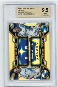 2014 Topps cromo MLS Oro refractor Landon Donovan Robbie Keane BGS 9,5 gema EE. UU. - Imagen 1 de 2
