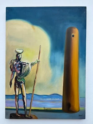 萨尔瓦多·达利油画帆布绘画签名加盖复古艺术 — 第 1/4 张图片