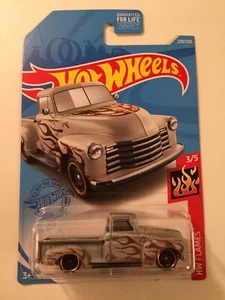 🔥🔥Hot Wheels '52 Chevy Pick-Up Truck Gray 2021 HW Flames 3/5 - Picture 1 of 4