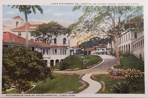 Cartolina - Panama - Vista del Hospital de Ancon - Zona del Canal - 1930 ca. - Foto 1 di 1