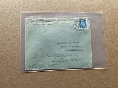 Alemania 1930 Cubierta a EE. UU. + Sobre Luftschiffebau Zeppelin + Tema popular Foto 1 de 3