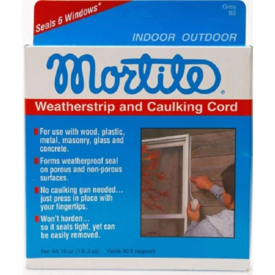 Mortite 19 Oz. X 90 Ft. Grey Weatherstrip and Caulking Cord - Image 1 of 4