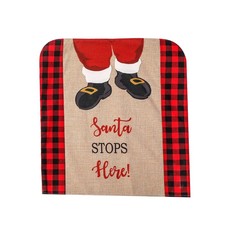 Christmas Chair Covers Dining Seat Cover Santa Claus Home Party Banquet Decor