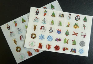 Christmas & Festive Stickers, Labels, Seals for Cards, Envelopes, Parcels - Picture 1 of 5