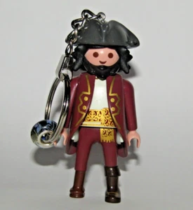 Playmobil Captain Pirate Red Jacket  Keychain - 8 - Picture 1 of 5