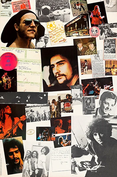 Grand Funk Railroad - En vivo - 1970 - Póster promocional de lanzamiento Foto 1 de 1