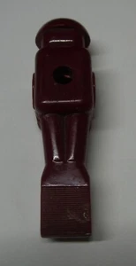 1 Burgundy Round Top Dynamo Style Foosball/Table Soccer Man note foot front/back - Picture 1 of 13