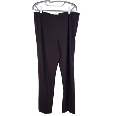 Pantalones De Colección GIORGIO ARMANI Mujer 10 Marrón Le Collezioni Lana Diseñador Academia Foto 1 de 4
