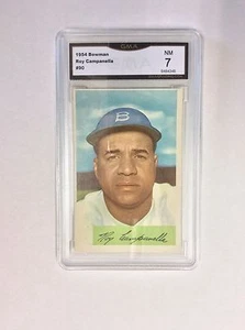 Tarjeta de béisbol 1954 Bowman Roy Campanella Hof #90 graduada GMA casi nueva 7 bonita tarjeta - Imagen 1 de 2